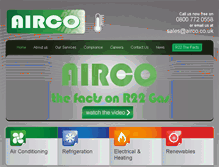 Tablet Screenshot of airco.co.uk