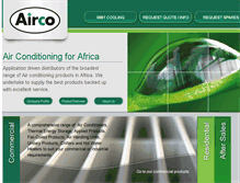 Tablet Screenshot of airco.co.za